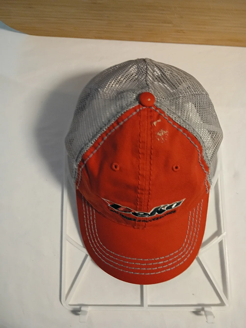 Orange and Gray Trucker Hat - Batteries & Accessories